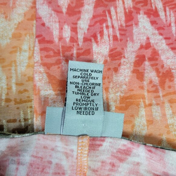 Catherines Womens Top Plus Size 3X 22/24W Layered 3/4 Sleeve Soft Stretch Rayon - Picture 6 of 7